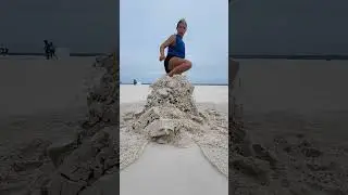 💀 #sand #sandcastle #sandsculpture #sandart #process #architecture #satisfying #oddlysatisfying