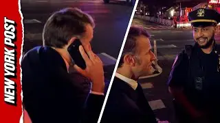 Макрон звонит Трампу после того, как его заблокировал на улице Нью-Йорка президентский кортеж