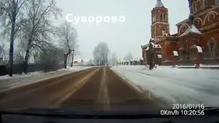 №126 ❄️Московская область, Лотошинский район, посёлок  Лотошино. Поездка на рынок🚙 Дорога...