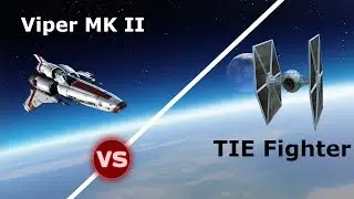 Viper Mark II против Tie Fighter | Battlestar Galactica и Star Wars