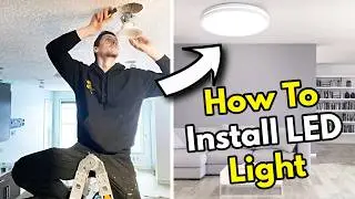 How to install a brand new LED ceiling light 💡