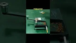 DIY smokers use small machines to fill cigarette tubes, while factories do it on a massive scale.