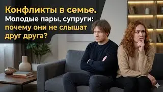 Конфликты в семье, молодые пары, супруги - почему они не слышат друг друга?
