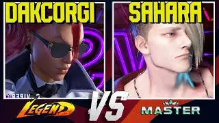 SF6 DAKCORGI (Crimson Viper) vs SAHARA (ED) Street Fighter 6 High Level