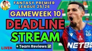 💥 BIG AT THE BACK! ⚽| FPL DEADLINE STREAM GW10 LIVE! ⏰ | FPL Tips 2025/26