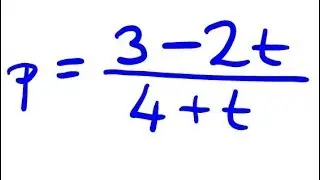 Rearrange Formula: Make t the Subject