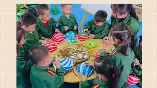 Hoạt động Tạo hình: Chế tạo mũ chú bộ đội (EDP) lớp 4 tuổi B2 Trường mầm non Ninh Sơn