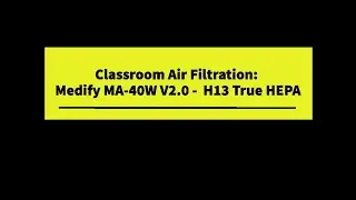 Classroom Air Filtration