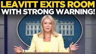 LIVE | Karoline Leavitt LOSES COOL, Walks Out of Press Conference With Stern Warning | US NEWS LIVE