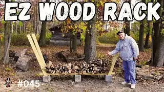 FIREWOOD RACK - CHEAP, PORTABLE, AND EASY - Donley Cove