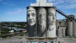 Geelong Cement Works Silo Art