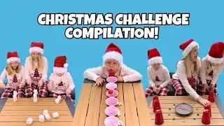 Ultimate Christmas Family Challenges! Marshmallow, Cups & Tic Tac Toe