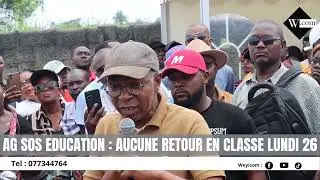 AG SOS EDUCATION  AUCUNE RETOUR EN CLASSE LUNDI 26