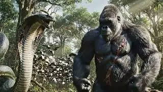 KING KONG vs TITAN COBRA: Ean epic jungle clash! 🦍🌴
