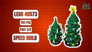 Building the 2nd Tree! ❄️ LEGO Christmas Tree 40573 | Part 2