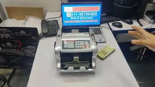Multi Denomination Note Counter with LCD Display with Fake Note Detector@AksVikasSingh
