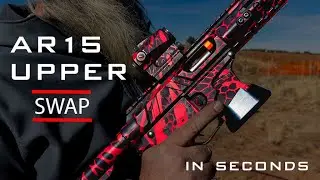 AR15 Upper Swap with hand guard install // Gibbz Arms side charging AR15 - AR9 - AR10