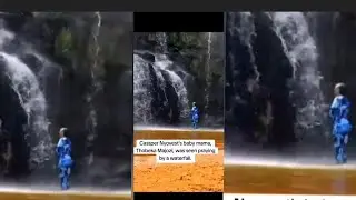 Cassper Nyovest&rsquo;s Baby Mama Thobeka Majozi Seen Praying by a Waterfall