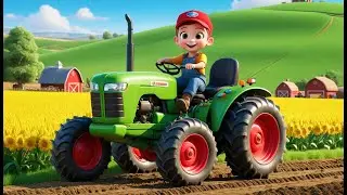 Tractor on the Farm Parade | Fun Farm Vehicle Song for Kids | Happy Tractor Rhyme
