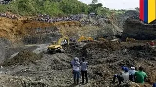 Illegal gold mine collapse kills 3, buries dozens in Colombia