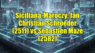 Siciliana-Maroczy: Jan Christian Schroeder (2511) vs Sebastien Maze (2582)