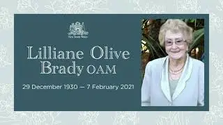 State Funeral for Mayor Lilliane Brady OAM