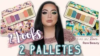 2 LOOKS 2 PALETTES FT. RARE BEAUTY | SWATCHES & TUTORIAL | NEW MAKEUP MONDAY