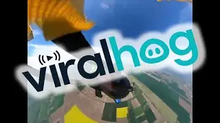 Backup Parachute Saves Wingsuit Pilot's Life || ViralHog