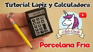 Tutorial Porcelana Fria llavero calculadora / Cold porcelain calculator