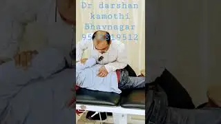 chiropractic adjustment by Dr darshan kamothi