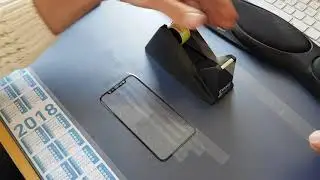 iPhone X Tipp f&uuml;r silikonbasierte Gl&auml;ser, einfaches Abnehmen und Reinigen mit Klebefilm