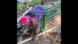 Kicked Out by Her Husband 💔 She Chopped Bamboo to Build a Home