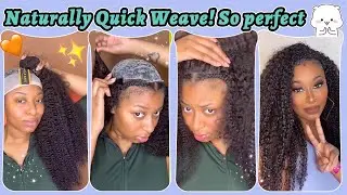 Versatile Quick Weave Tutorial🤩Afforable Curly Hair Review | Small Leave Out & Restyle Ft.#ulahair