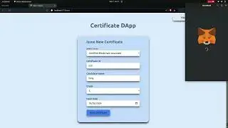 Decentralised Certificate Web App (CertiDapp)