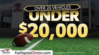 IT'S FOX TOYOTA'S TAILGATE PARTY AND SALE! USED CAR AND TRUCKS UNDER 20-THOUSAND DOLLARS!