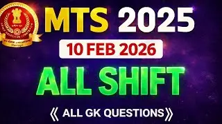 SSC MTS 2025 Paper Review | SSC MTS 10 February ALL Shift Questions 2025 | SSC MTS Today Analysis |