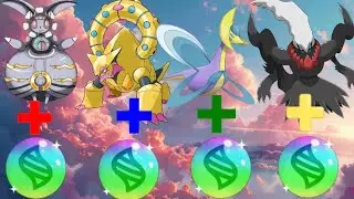 | What If Shiny Magearna, Shiny Volcanion, Shiny Cresselia & Darkrai Had A Mega✨️Evolution |#pokemon