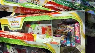7 Shaymin Vstar Premium Collection Boxes - Pokemon Cards Opening