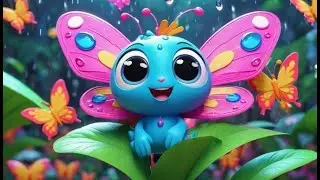 Ten Little Raindrops Falling Down | Counting Song for Kids | Nursery Rhymes and Baby Songs