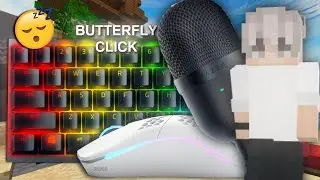 Butterfly Clicking Bedwars Keyboard + Mouse Sounds ASMR l Hypixel