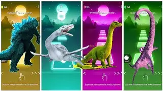GIANT DINOSAURS EVOLUTION! 😱🦖  |   WHICH ONE IS THE STRONGEST?!Tiles Hop Epic Dance Remix 🎵 |