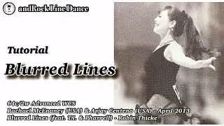 Blurred Lines Line Dance (Advanced) - Tutorial / Androck Line Dance / Min Line Dance Korea Goyang...