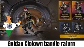 golden clown bundle return free fire