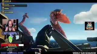 SEA OF THIEVES: FINDING AND HUNTING THE KRAKEN 1ST ENCOUNTER FEAT CAPTAINP67 AND KUBA