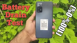 Xiaomi Redmi Note 11 Pro Battery Drain Test (100%-0%)