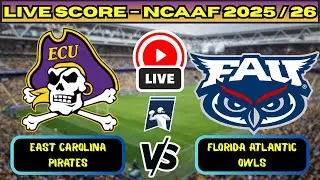 🔴 East Carolina Pirates vs Florida Atlantic Owls | NCAAF Football | Live Score Update Nov 29