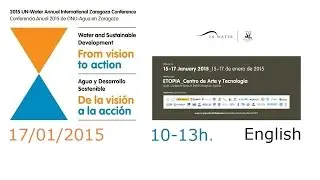 UN-Water Conference 17/01 - 10-11.15h. Technology Tools