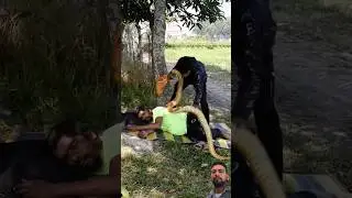Sleeping Grandpa vs. Fake snake &ndash; FUNNIEST Prank Ever! Part-02 new fun box #shorts #snake