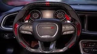 I PUT A C8 CORVETTE STYLE STEERING WHEEL ON MY CHALLENGER RT