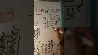 LCM of 15 and 25 in Hindi #maths #LCMandHCF #shortvideo #KclAcademy @kclacademysurendrakhilery
